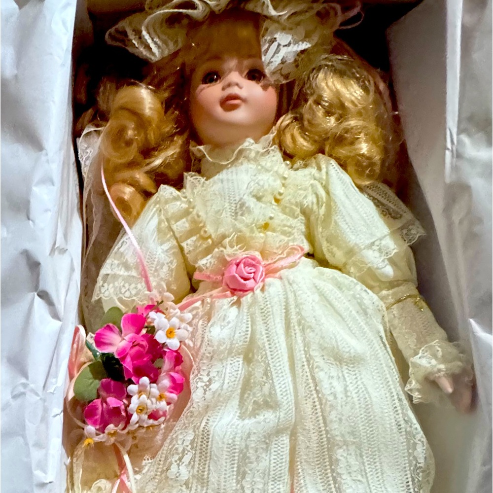 Seymour Mann Collection Flower girl doll